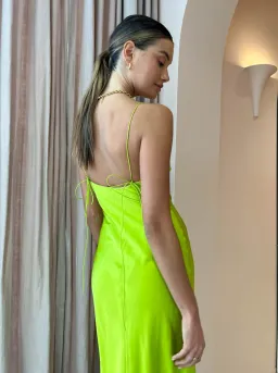 Ginia Sonia Maxi Dress in Electric Lime Size M / Au 10 for rent on The Volte - image 5