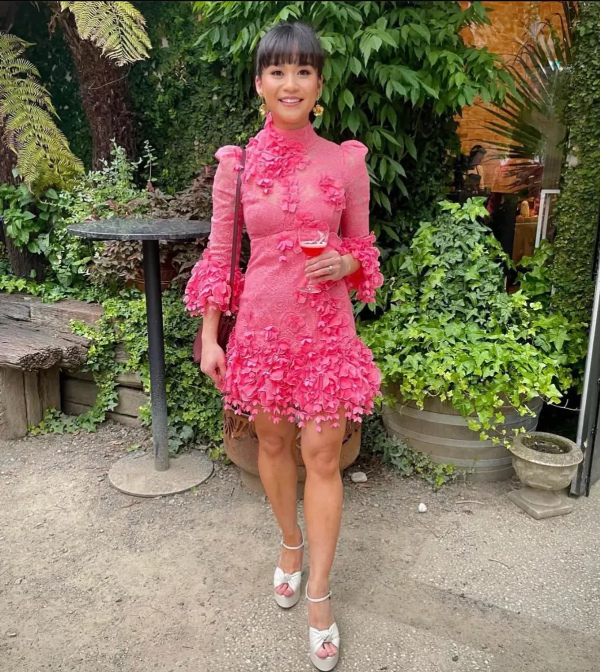 Zimmermann High Tide Lace Mini Dress in Guava Pink Size 1 / AU 10 - Image 1