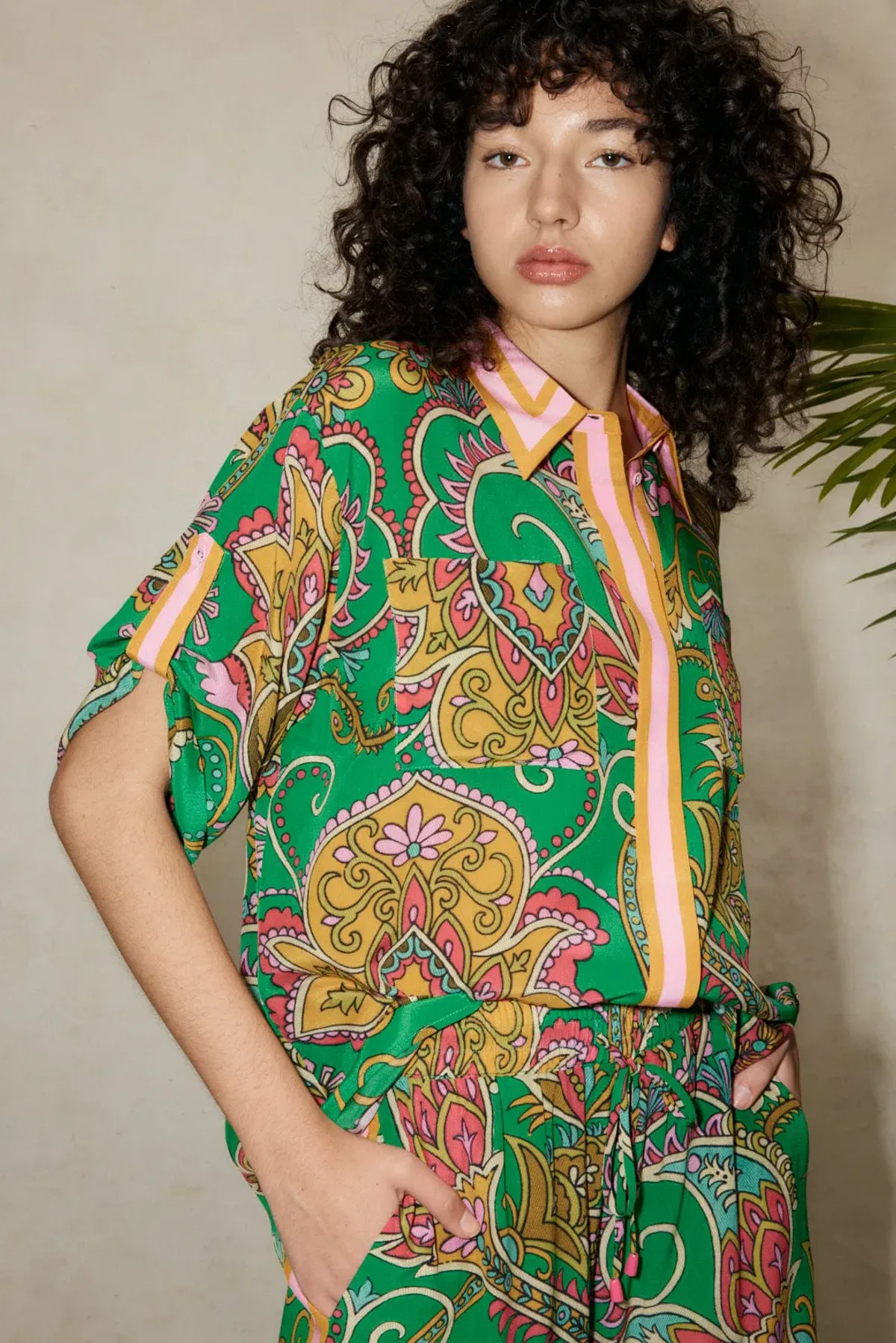 Alemais Marion Shirt Green Size 6 - Image 2