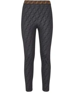 Fendi Monogram Leggings FF Print Size AU 8  for rent on The Volte - image 2