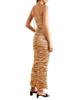 Georgia Alice Eva Ruched Gown Beige Size 6 for rent on The Volte - image 2