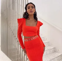 Sheike Hannah Skirt and Top Set Red Size 8 for rent on The Volte - image 2