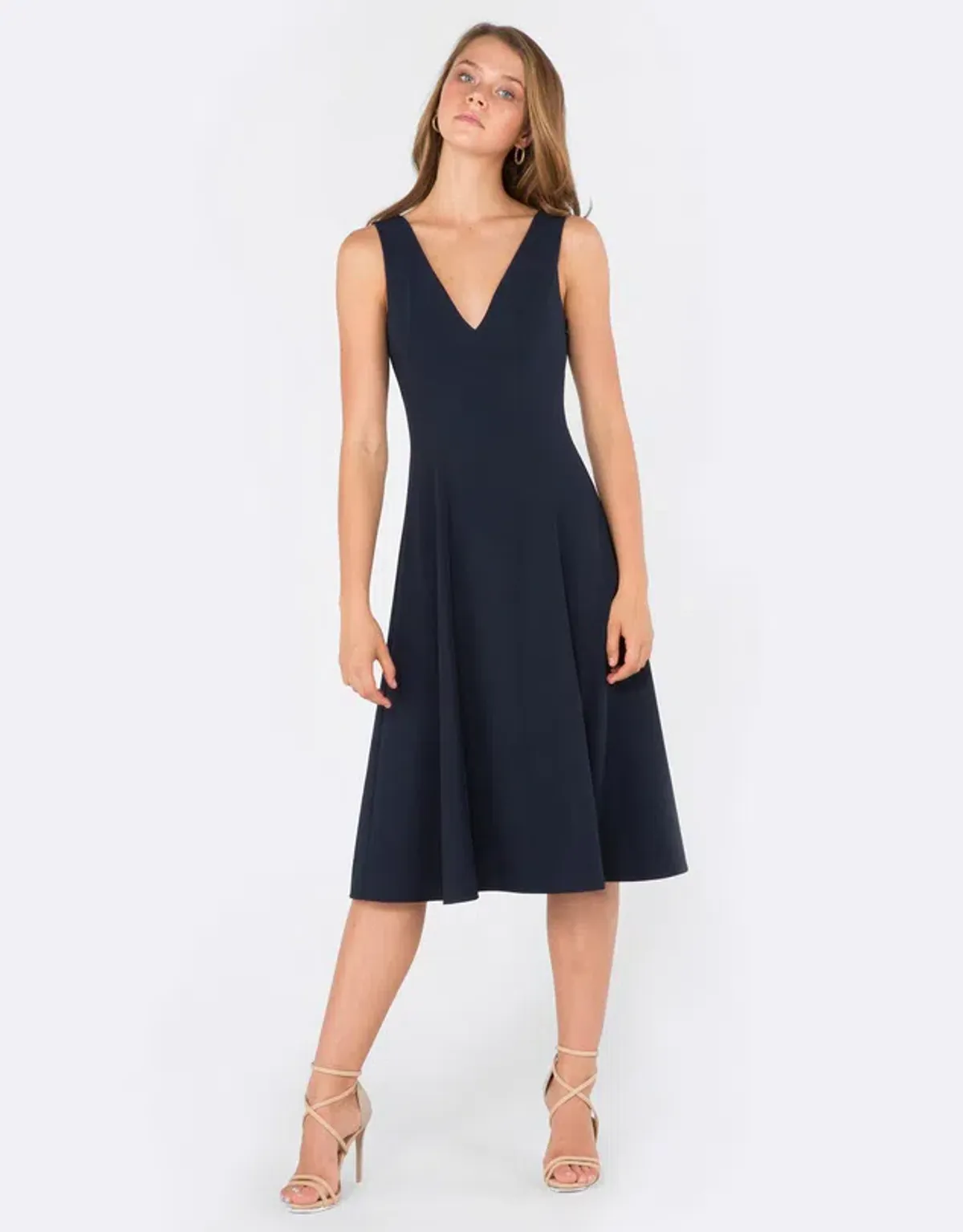 Amelius Magnet Midi Dress Navy Size 10 - Image 1