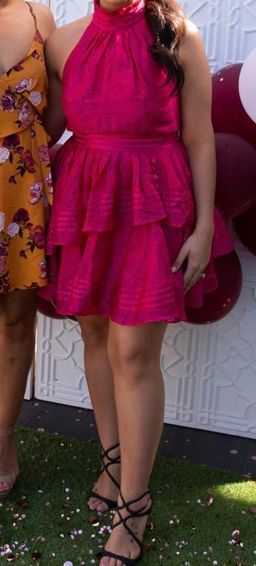 Aje Florentine Mini Dress Magenta Pink 12 for rent on The Volte - image 6