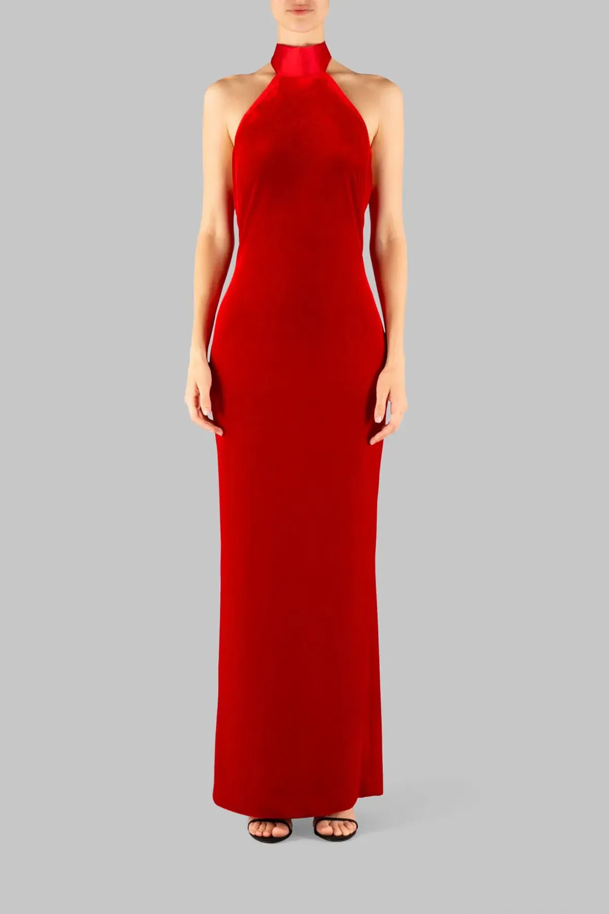 Carla Zampatti The I Love You Halter Gown Red Size 8 - Image 3