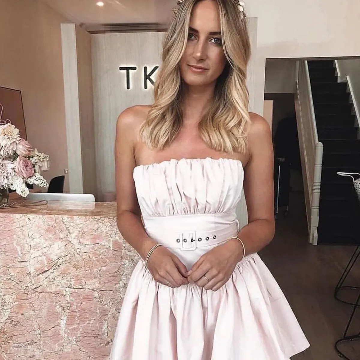 By Kane Porter Dress Pink Size 8 - Image 2