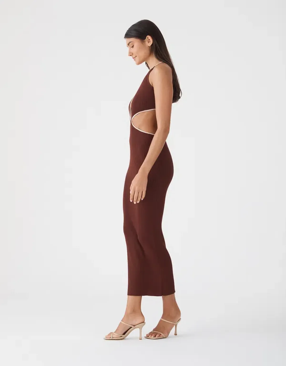 San Sloane Adrian Brown Dress Size 8 - Image 3