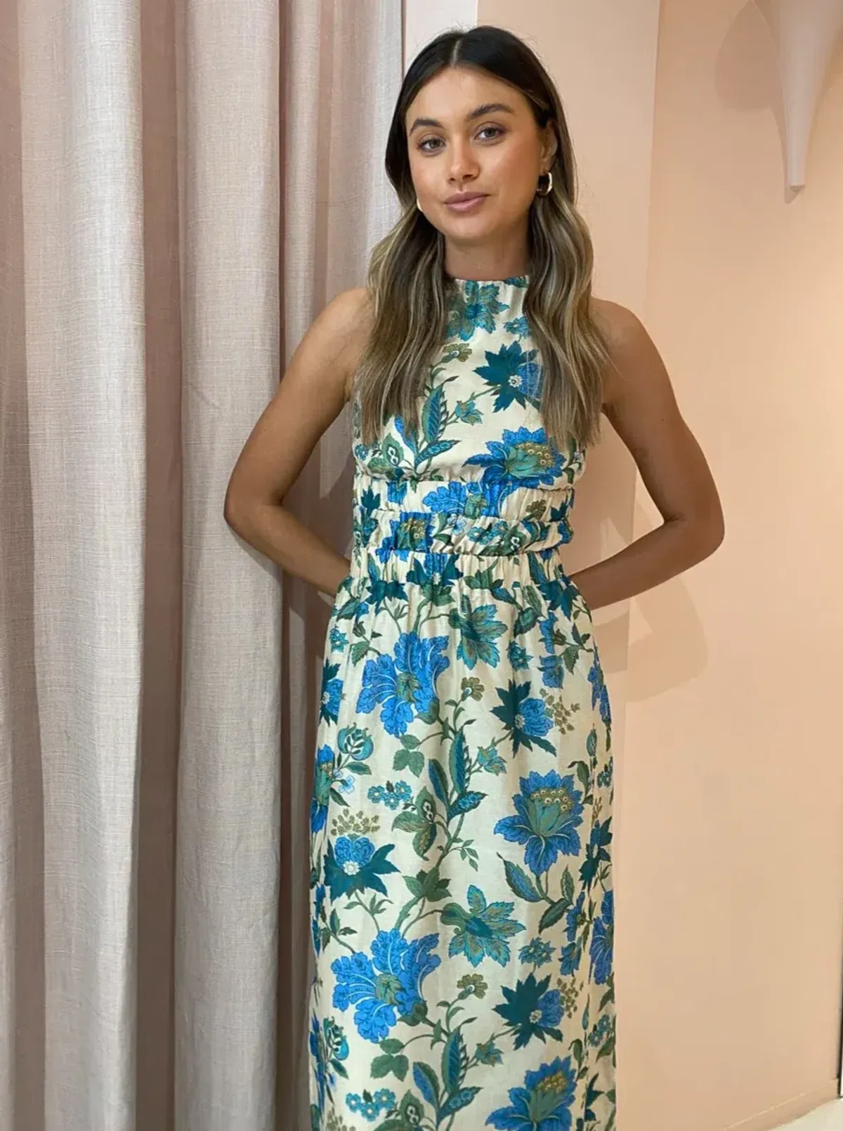 Sir the Label Celia Cross Back Gown in Marguerite Print Size 8 - Image 5