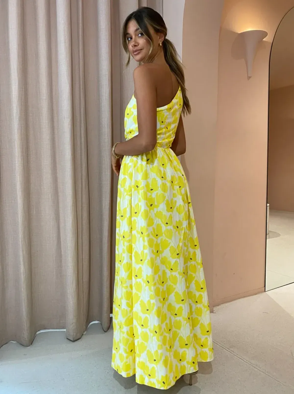 By Nicola Dahlia Dress Yellow Floral Size 10 - Image 4