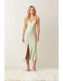 Bec & Bridge Crest Midi Dress Green Size 10 for rent on The Volte - image 1