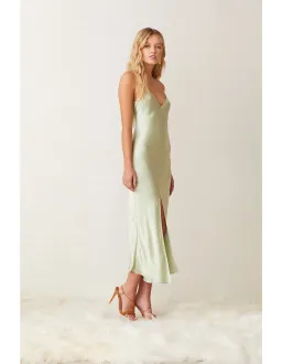 Bec & Bridge Crest Midi Dress Green Size 10 for rent on The Volte - image 2