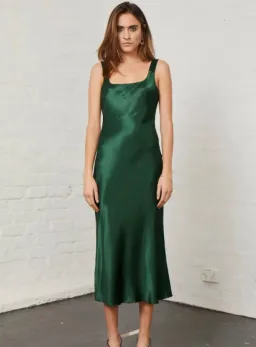 Bec & Bridge Martini Club Midi Dress Green Size 10 for rent on The Volte - image 1