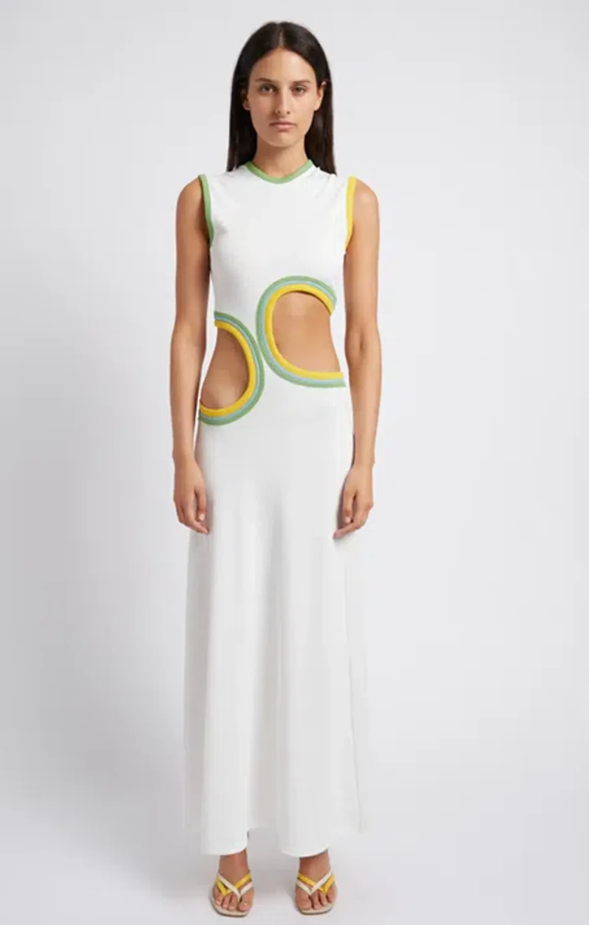 Christopher Esber Cutout Torso Dress  Multi Paisley Size 12 - Image 1