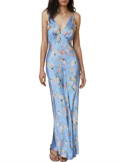 Bec & Bridge Kika Dress Blue/Floral Size 8  for rent on The Volte - image 1