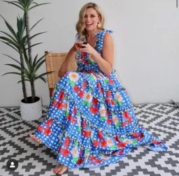 Bonita Roma Scalloped Dress Multi Size Small/Au 10 for rent on The Volte - image 2