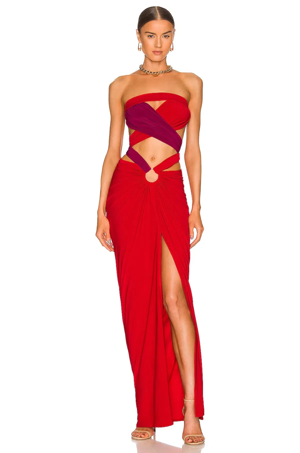 J.Angelique Femi Gown Red Size AU 6 - Image 1