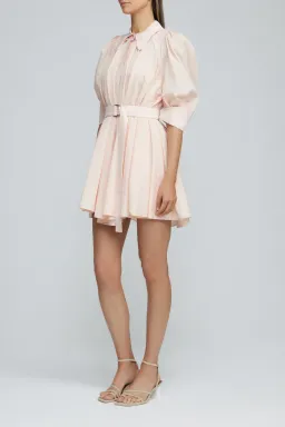 Acler Lorne Mini Dress in Dusty Pink Size 8 for rent on The Volte - image 1
