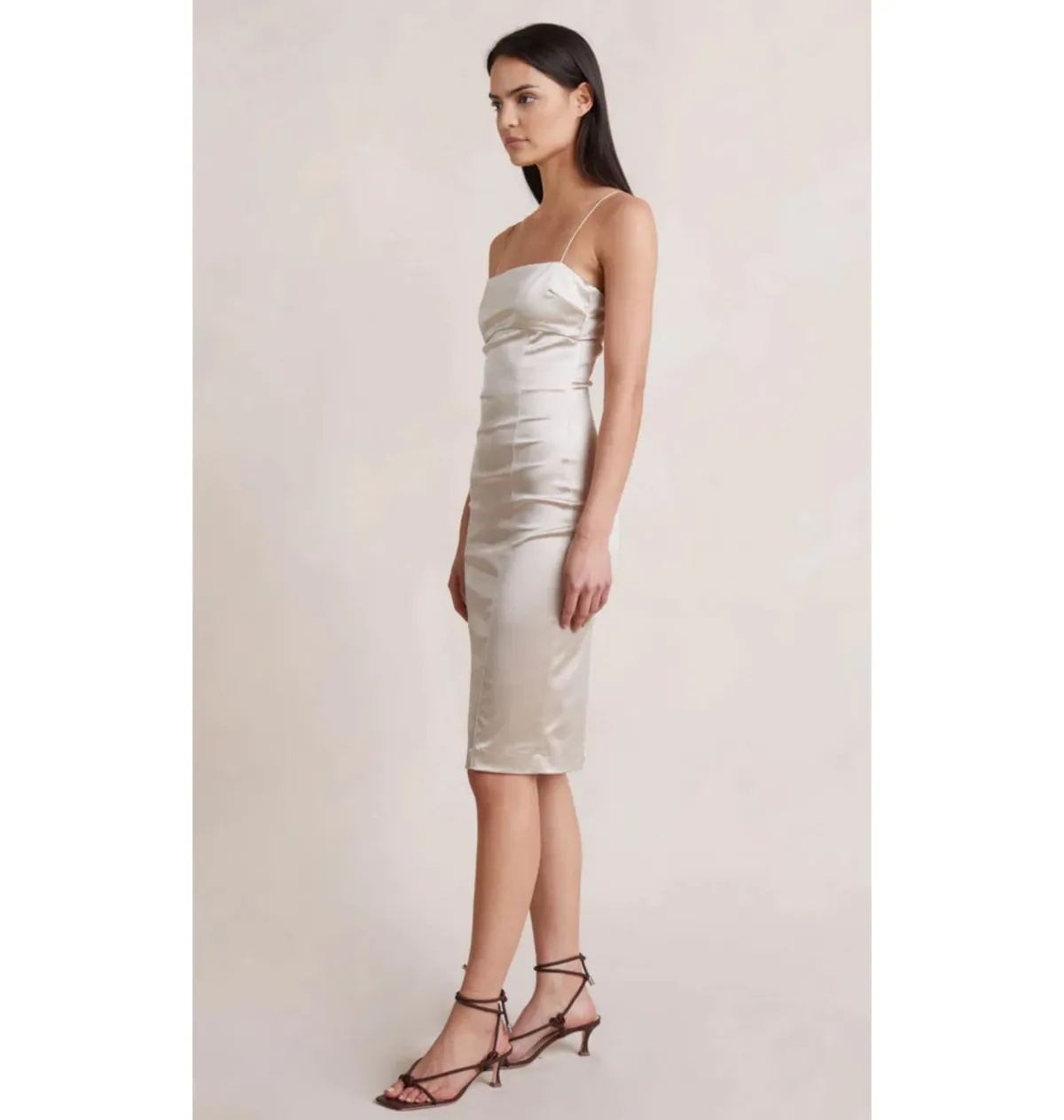 Bec & Bridge Heather Midi Dress Champagne Size S / AU 8 - Image 2