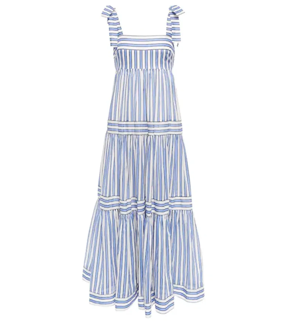 Zimmermann Pattie Striped Maxi Tie Dress Blue Size 6 - Image 4
