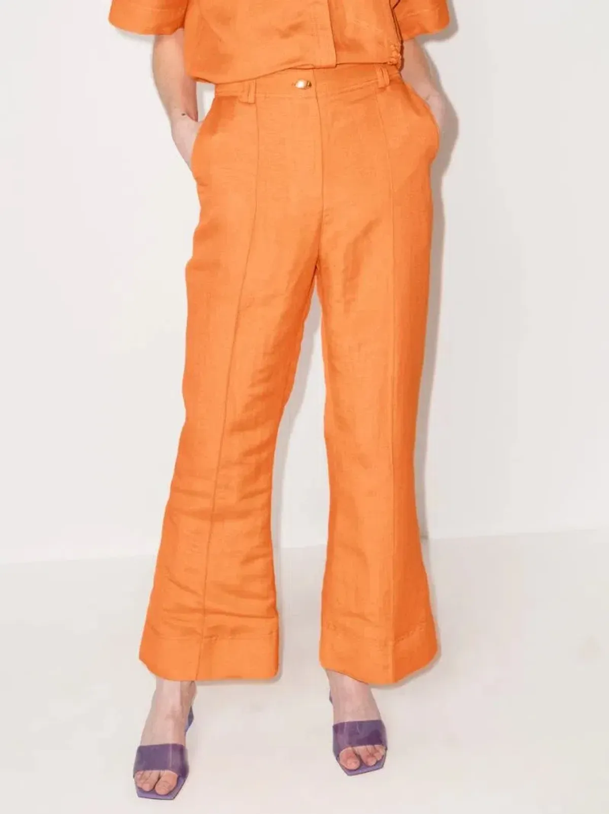 Aje Cantina Flared Pants Orange Size S / AU 8  - Image 2