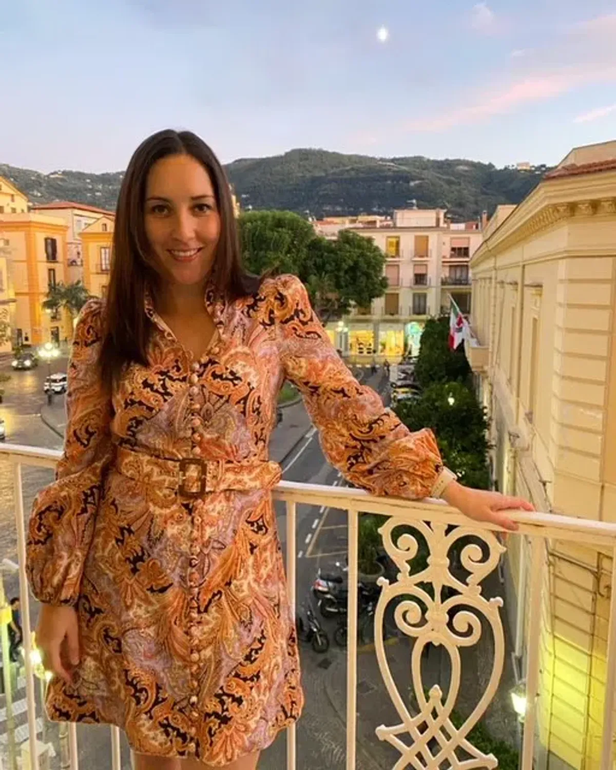 Zimmermann Botanica Chevron Mini Dress Chevron Paisley Size 1 (AU 10) - Image 3