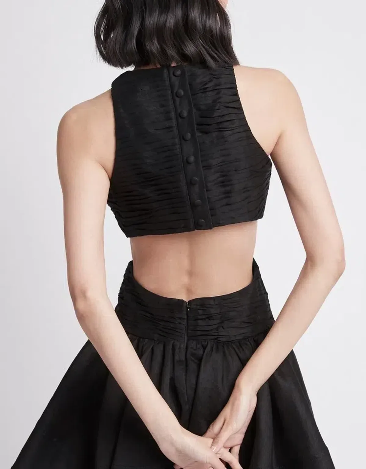 AJE Black Introspect Cut Out Midi Dress Size 6 - Image 2