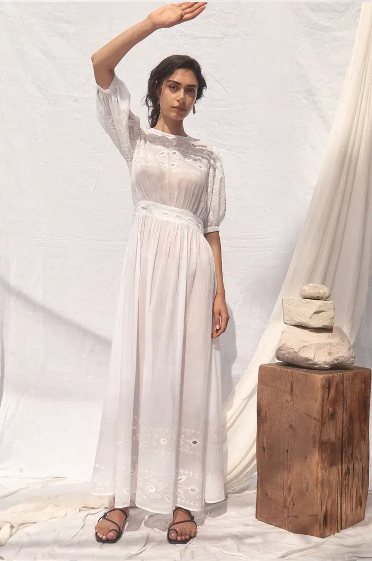 All That Remains Jean Dress White Size 10 - Image 1