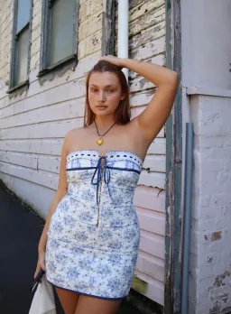 With Jean Sabrin Dress Toile Papillon Size XL  for rent on The Volte - image 1