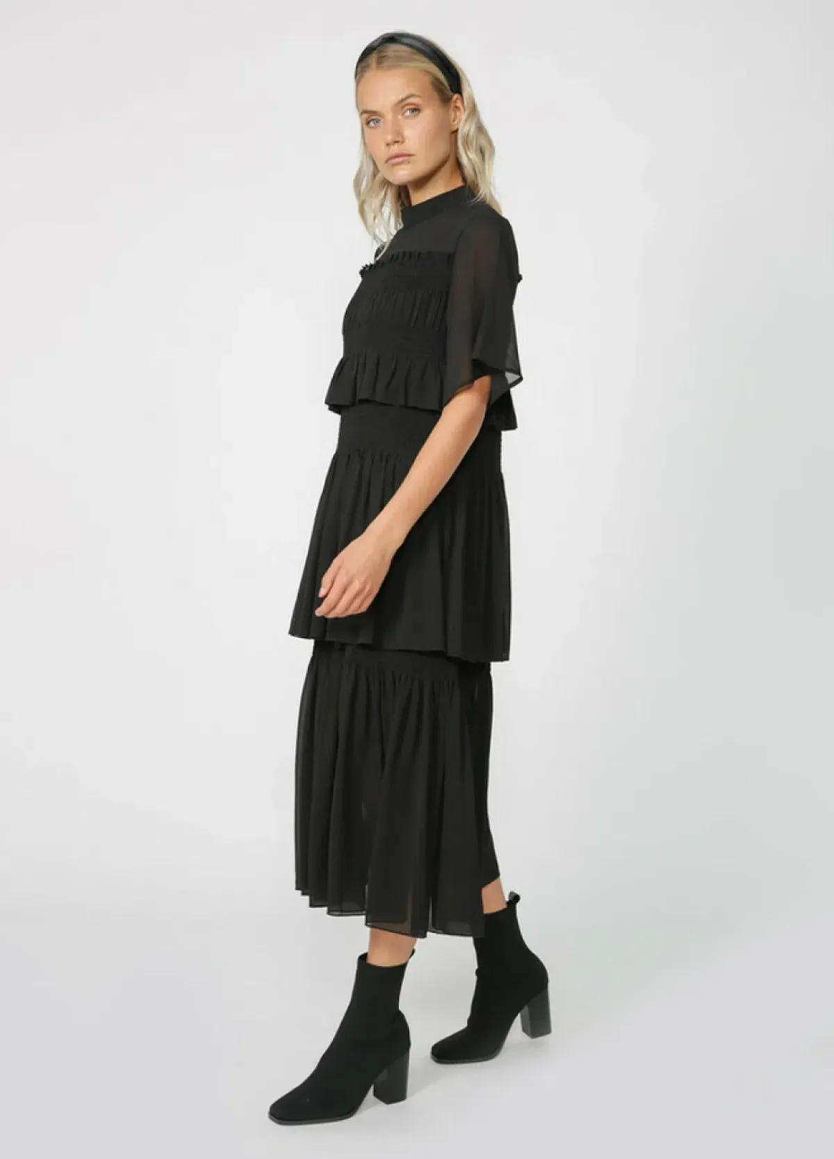 Moochi Fetch Midi Dress Black Size AU 6 - Image 2