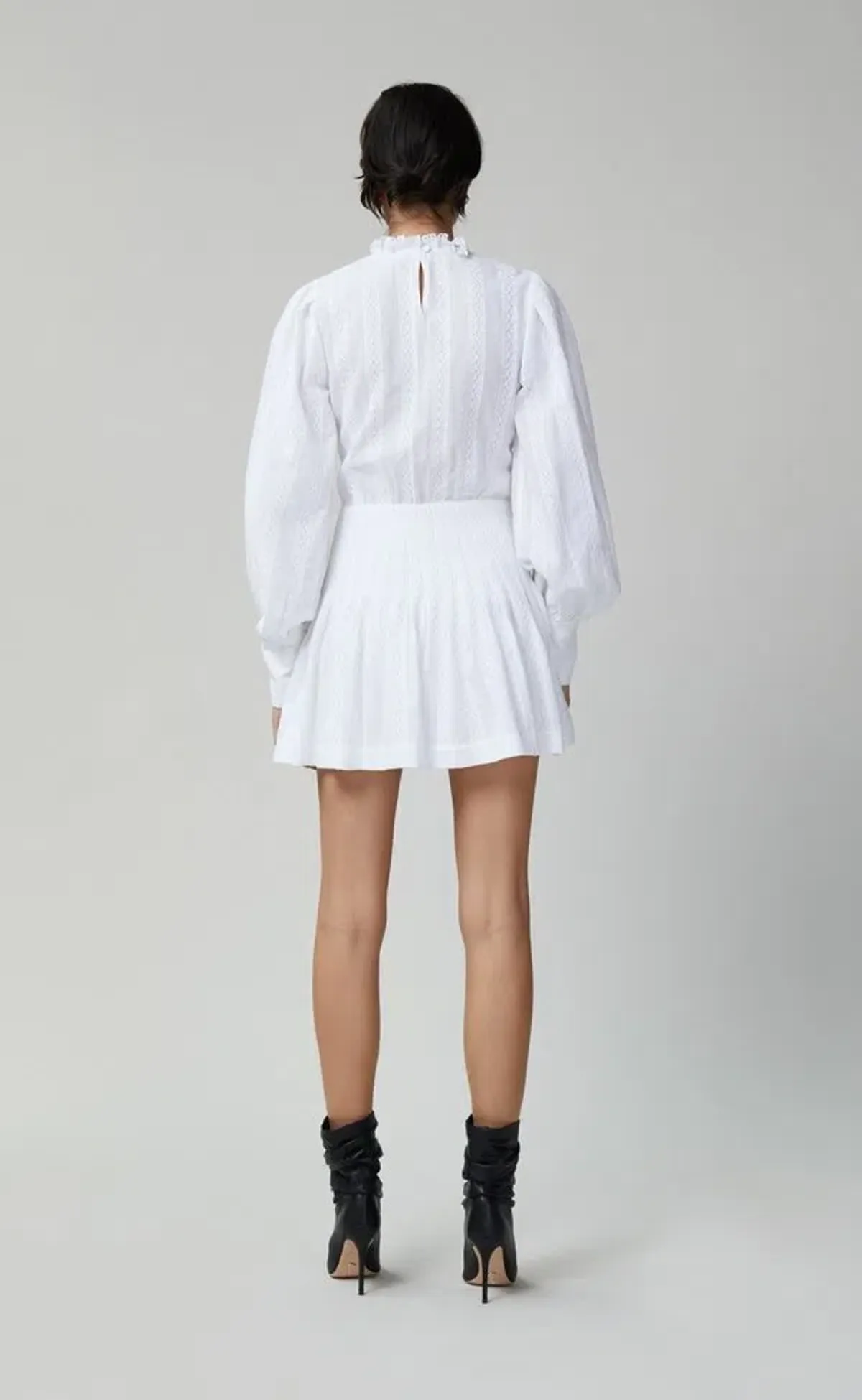 Bec & Bridge Elodie Mini Dress in Ivory Size 12 - Image 4