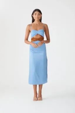 San Sloane Blaise Dress Blue Size 8 for rent on The Volte - image 2