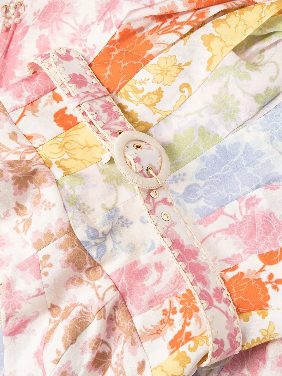 Zimmermann Postcard Spliced Midi Dress Size 1/Au 10 - Image 6