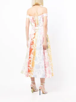 Zimmermann Postcard Spliced Midi Dress Size 1/Au 10 for rent on The Volte - image 2