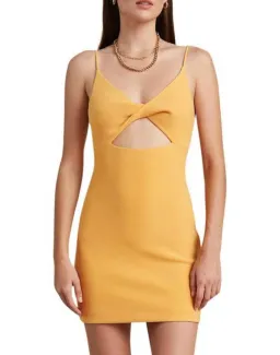 Bec & Bridge Cammi mini dress Yellow Size AU 8 for rent on The Volte - image 1