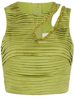 Aje Jolie Skirt and Top Set Verdant Green AU 8 for rent on The Volte - image 3