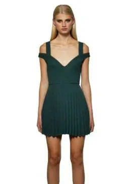 By Johnny Emerald City Mini Dress Green Size 12 for rent on The Volte - image 3