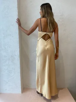 Bec & Bridge Hazel Dress Hazel Maxi Dress in Wheat Size 8 / S for rent on The Volte - image 6