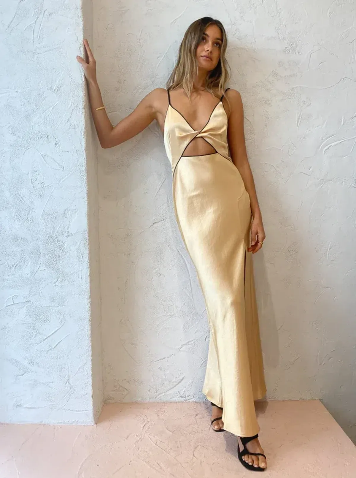 Bec & Bridge Hazel Dress Hazel Maxi Dress in Wheat Size 8 / S - Image 4