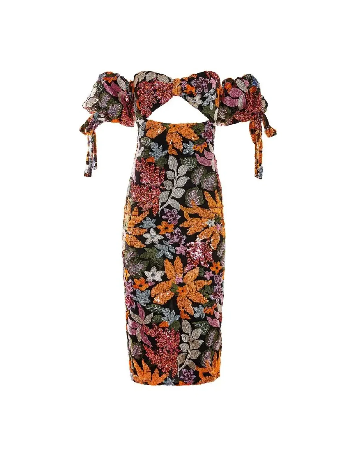 Alamour the Label Flora Midi Dress Sequin Size L/ Au 12 - Image 3