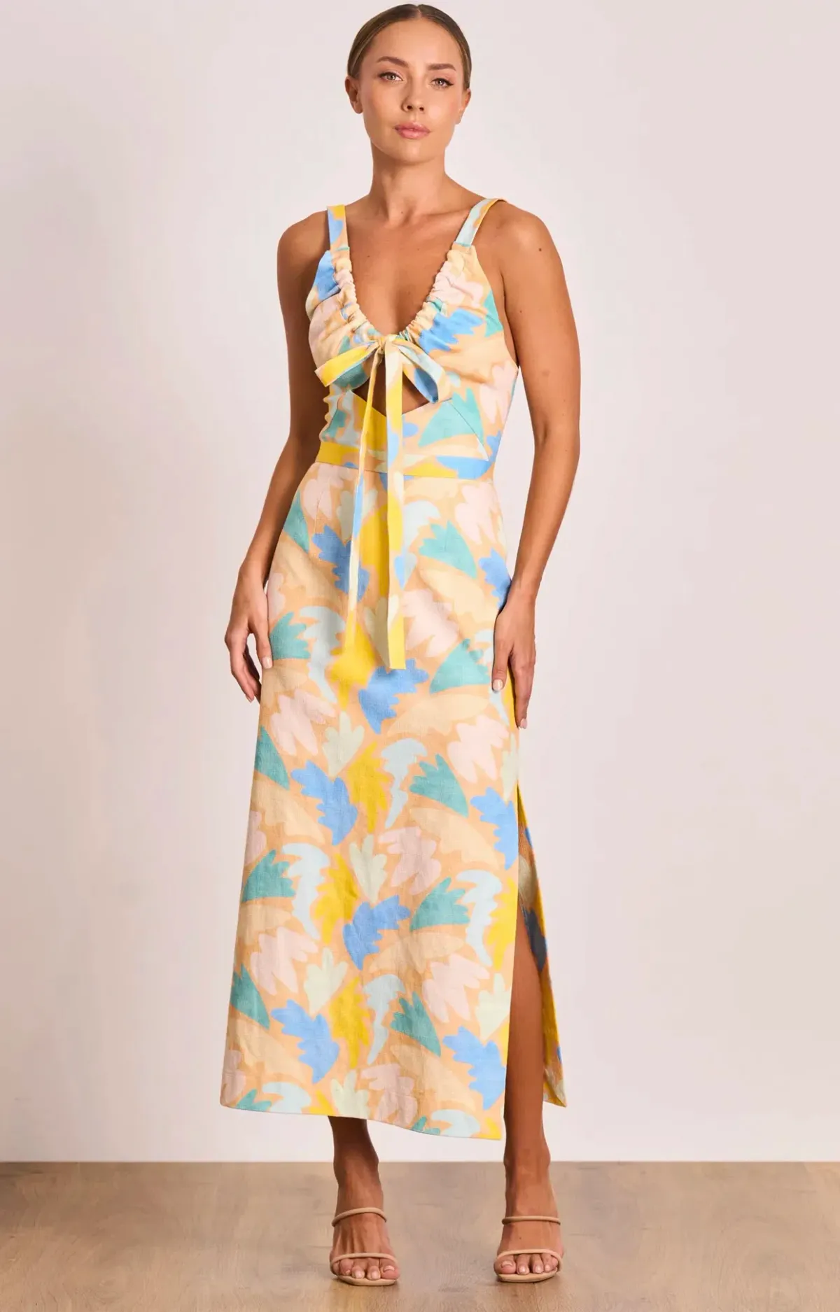 Pasduchas Carnivale Midi Dress Multi Size 10 - Image 1