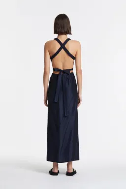 Sir the Label Franc Cross Back Navy Gown Size 0/AU 6 for rent on The Volte - image 2