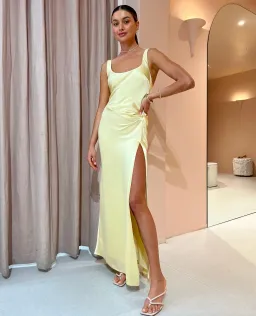 Anna Quan Etta Dress in Champagne Size 8 for rent on The Volte - image 1