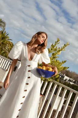 Mackenzie Mode Ethereal Balloon Dress White Size AU 6 for rent on The Volte - image 2