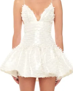 Eliya The Label Daisy Dress Ivory White Size AU 10 for rent on The Volte - image 3