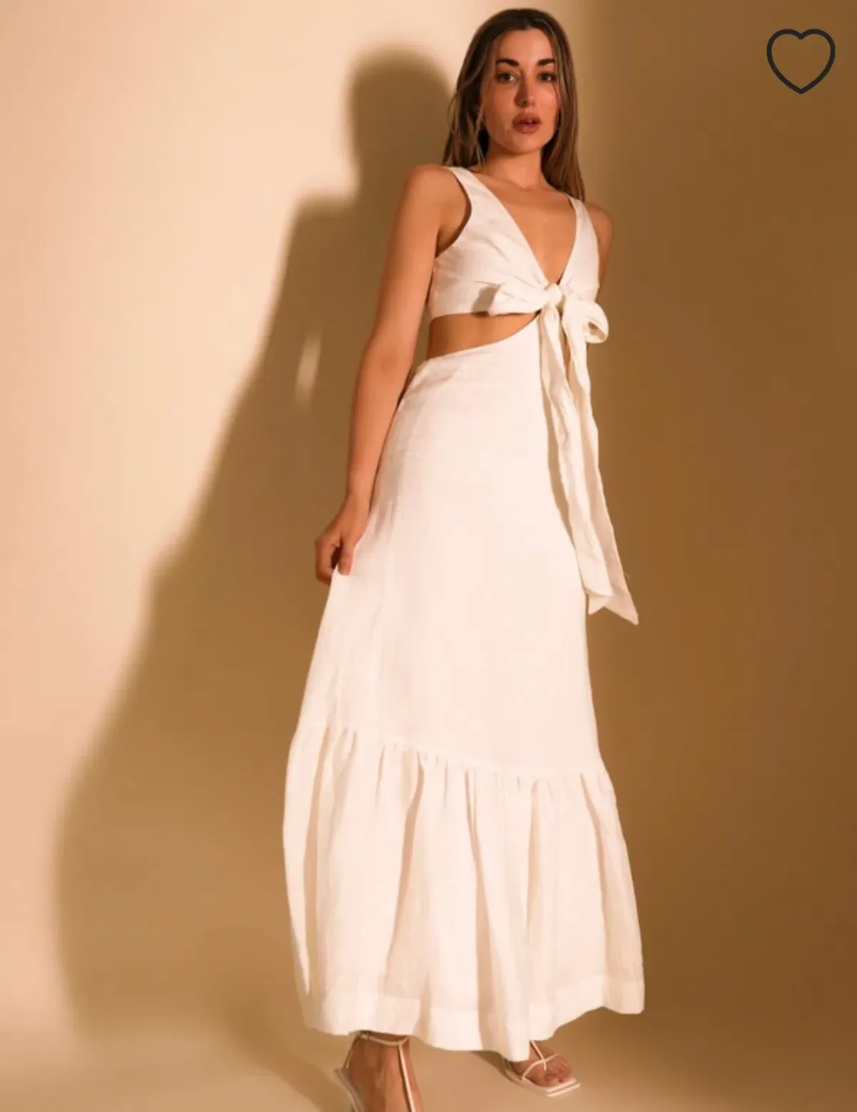 Lover Montana tie maxi dress White Size AU 8  - Image 1