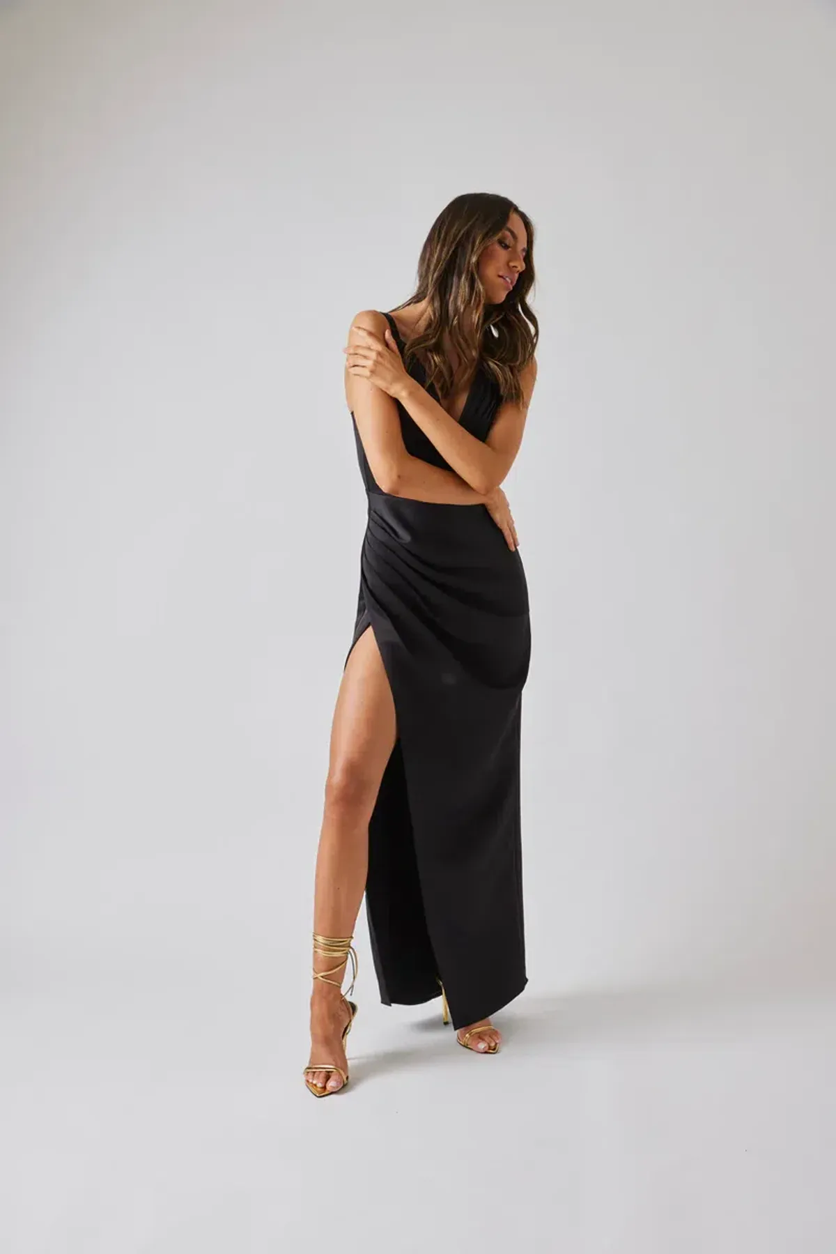 Bianca and Bridgett Peony Dress Black Size 16 - Image 2