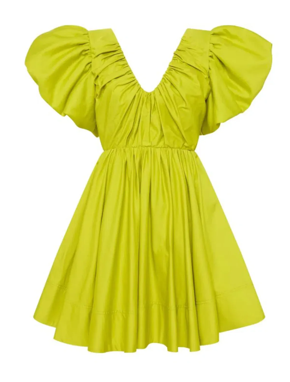 Aje Gretta Bow Back Mini Dress Green Size 6 / XS - Image 6