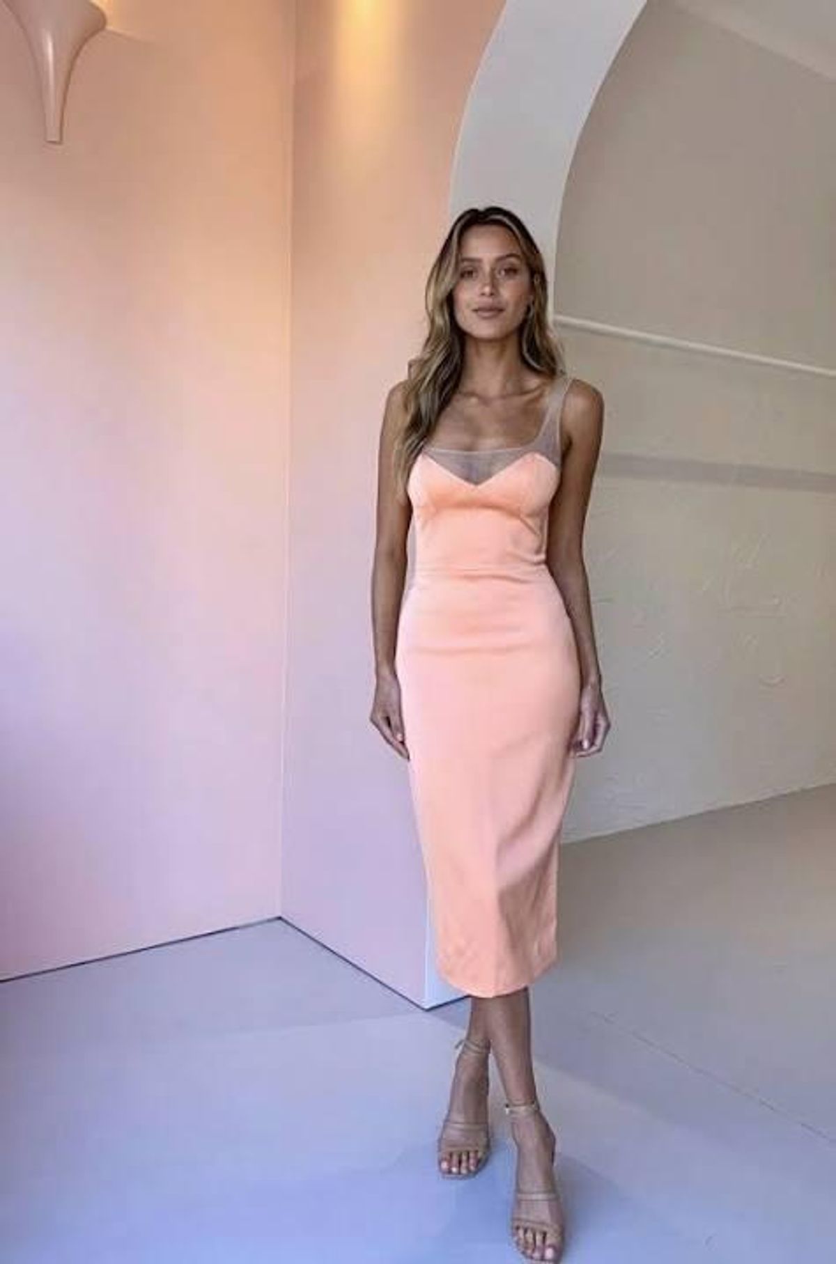 Manning Cartell High Exposure Balconette Dress Melon Size 6 - Image 2