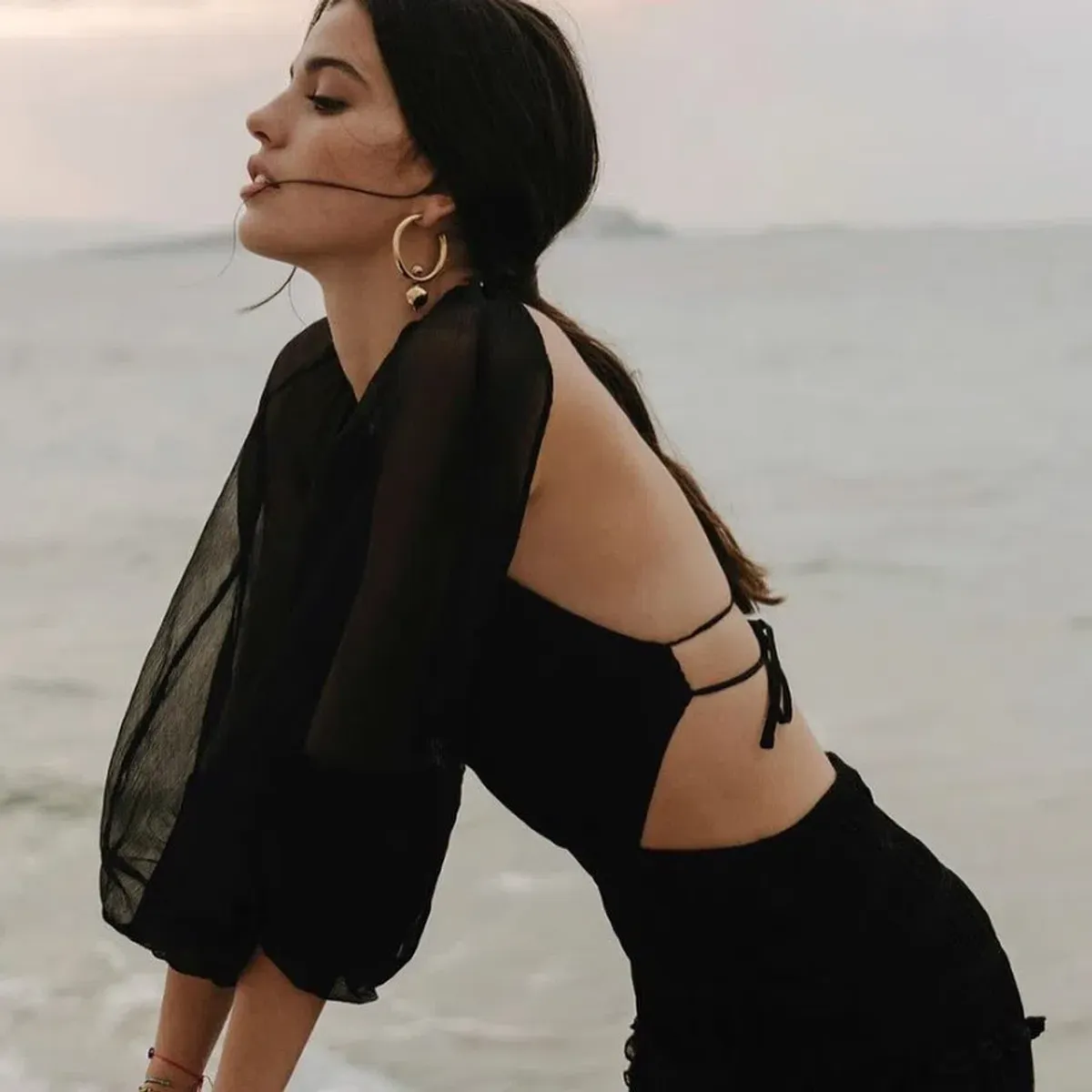 Shona Joy Safira Cut Out Backless Midi Dress Black Size 10 - Image 3