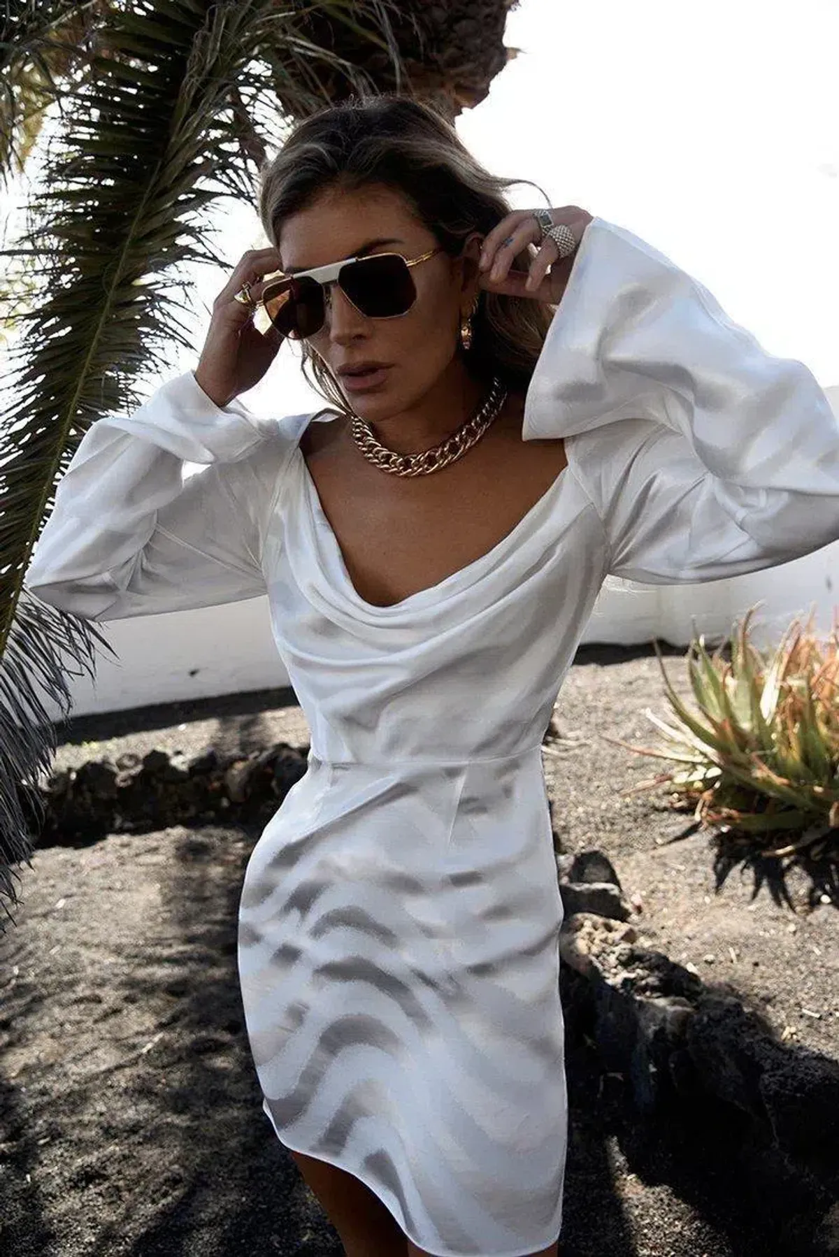 Rat & Boa Luella Dress In White Size 8 - Image 4